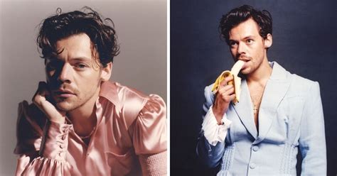 Harry Styles Pokes Fun At Dress Photo Controversy As He Poses In Pink Blouse And Says ‘bring