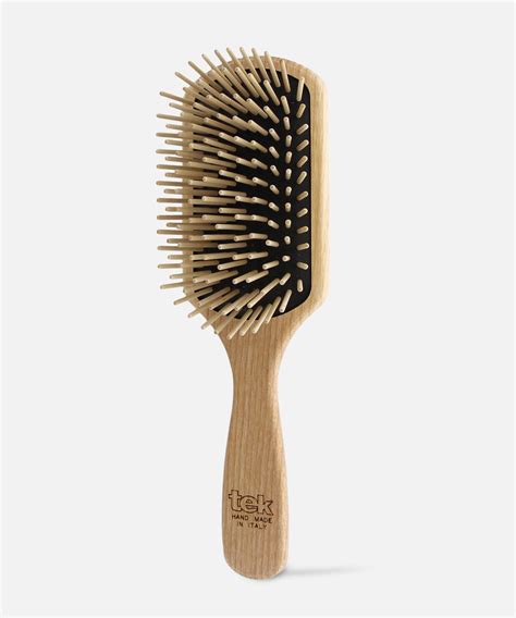 Grande Brosse Rectangulaire Fr Ne Naturel Tek Beliflor