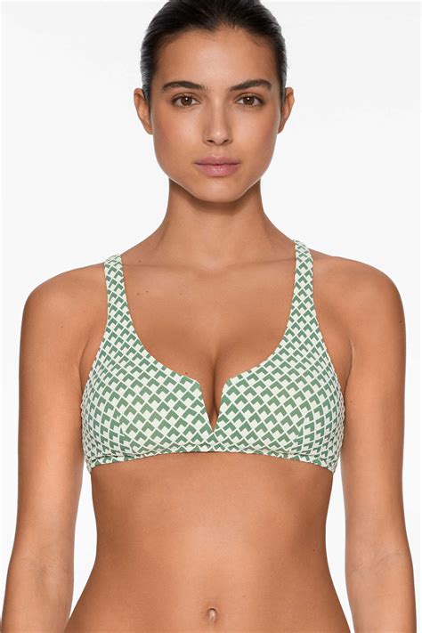 Oysho Geometrik Jakarlı Halter Bikini Üstü Fiyatı Yorumları Trendyol