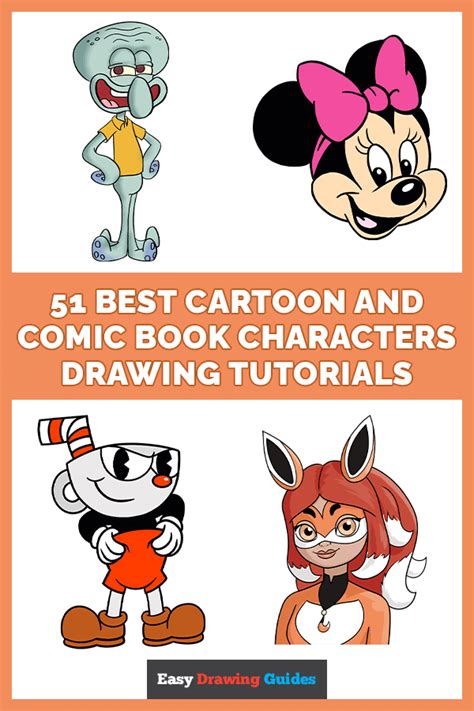 51 Easy To Draw Cartoon And Comic Book Characters