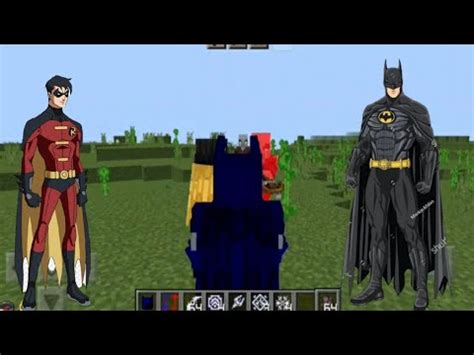 Addon Batman And Robin Mcpe Youtube