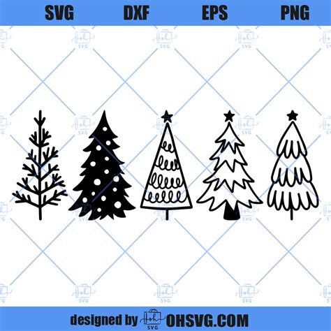 Christmas Tree SVG, Christmas SVG Cricut Silhouette PNG DXF Cut Files ...