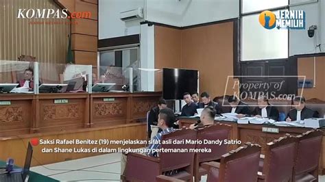 Saksi Rafael Benitez Ungkap Sifat Asli Mario Dandy Dalam Pertemanan