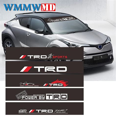 Car Styling Trd Racing Development Sticker Personalized For Toyota Auto Front Windshield Decal