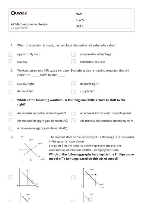 50 Macroeconomics Worksheets On Quizizz Free Printable