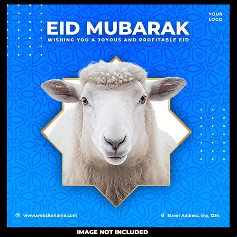 Postagem De M Dia Social Eid Mubarak Psd Gr Tis