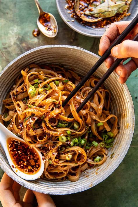 Crispy Sesame Garlic Chili Oil Noodles Half Baked Harvest