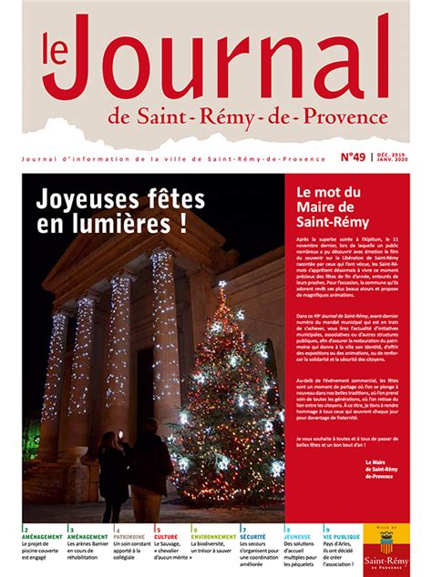 Journal De Saint R My De Provence D Cembre Janvier