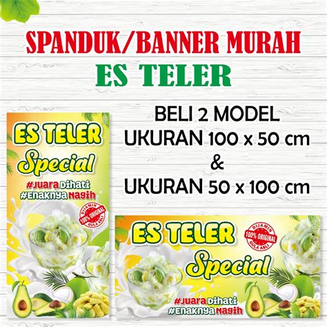 Jual Spanduk Banner Es Teler Spesial Es Teler Sultan Shopee Indonesia