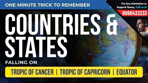 Best Gk Trick To Remember Which Country Falls On Tropic Of Cancer Capricorn Or Equator Must