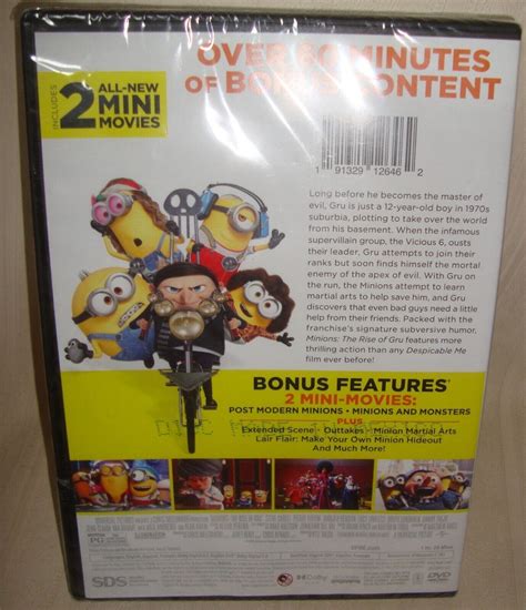 Minions The Rise Of Gru Collectors Edition Dvd Brand New Sealed