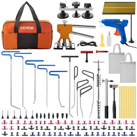 VEVOR Kit de Débosselage sans Peinture 89PCS Kit de Tiges pour