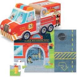 Fire Truck Puzzle Play Set Pc Fat Brain Toys