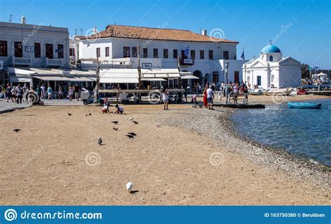 The White Washed Buildings Of The Greek Isle Of Mykonos Editorial Image