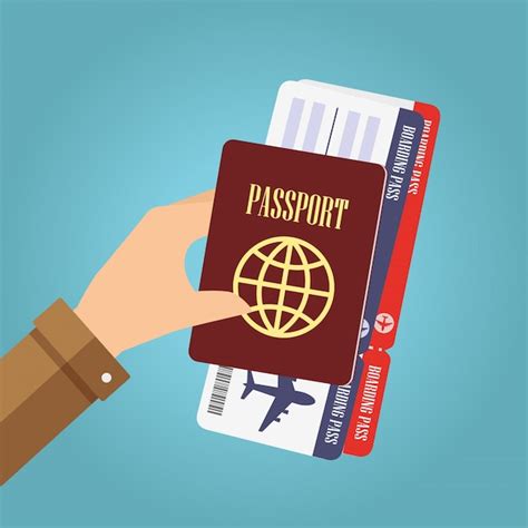 Premium Vector Passport And Boarding Pass