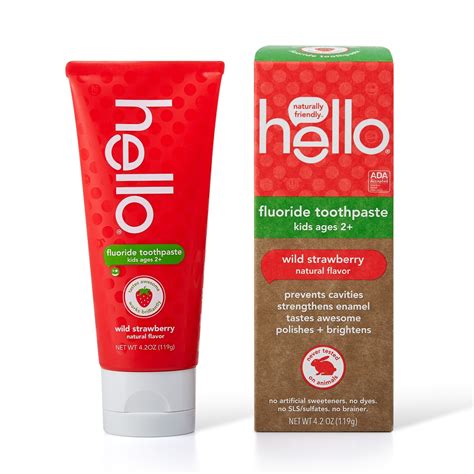 Hello Fluoride Toothpaste Wild Strawberry