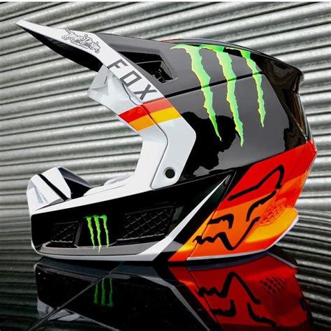 Fox Monster Energy Helmet / Motocross Gear: Fox Monster Energy White ...