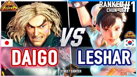 Sf Daigo Ken Vs Leshar Chun Li Street Fighter Youtube