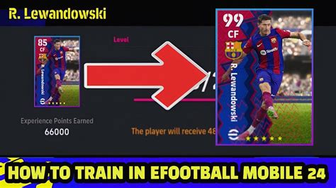 Train Max Level Up R Lewandowski 99 EFootball 2024 Mobile YouTube