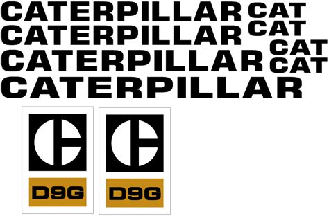 Caterpillar D9g Decal Set All Things Equipment