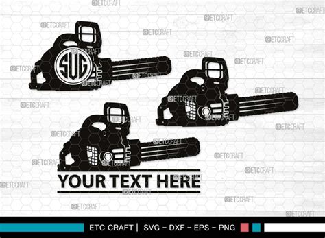 Chainsaw Monogram, Chainsaw Silhouette, Chainsaw SVG, Lumberjack Svg ...