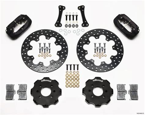 Wilwood Forged Dynalite Front Drag Kit Drilled Rotor Integra Civic W F