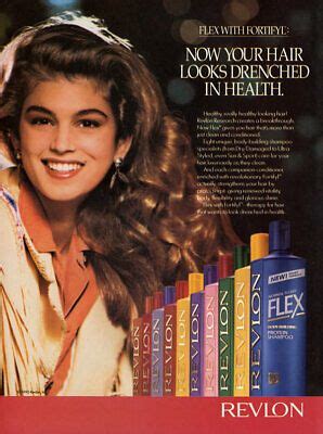 Cindy Crawford For REVLON Flex Shampoo 1988 Cindy Crawford