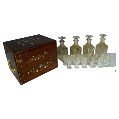 Th Century Napoleon Iii Period Crystal And Bronze Liquor Cellar At