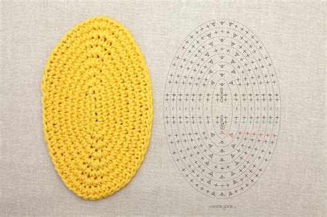 Ovale en ellipse au crochet HOOKLOOK Méli mélo d idées en laine et