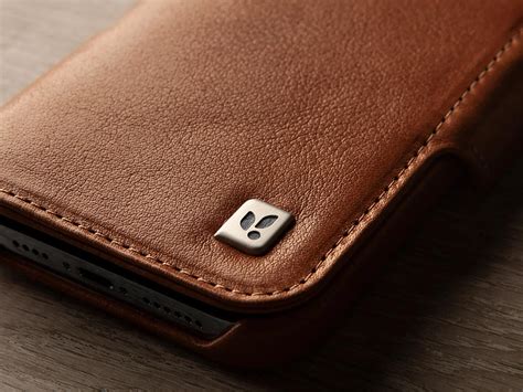 Vaja Wallet Leather Magsafe Case Iphone Pro Cognac