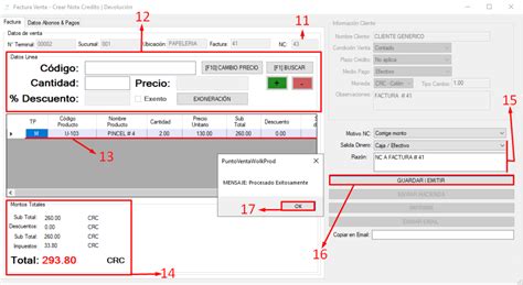 Crear Nota Cr Dito Parcial Clientes Desk Wolk Software