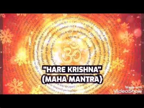 HARE KRISHNA MAHA MANTRA YouTube