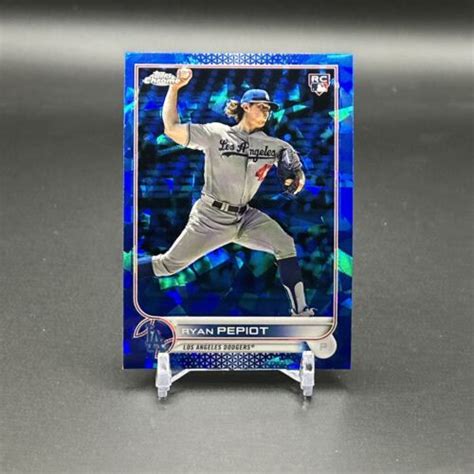 2022 Topps Chrome Update Sapphire Ryan Pepiot RC Refractor US109 Rays