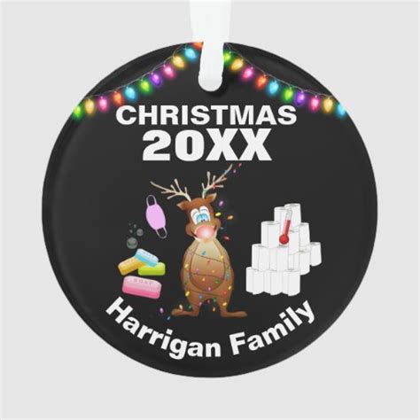 Funny Personalized 2020 Covid Christmas Tree Ornament | Zazzle