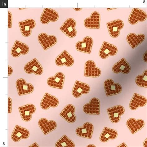 Valentines Day Fabric Heart Shaped Waffles By Etsy