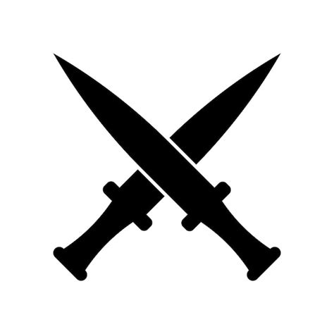 Cuchillo Icono Vector Vector Premium