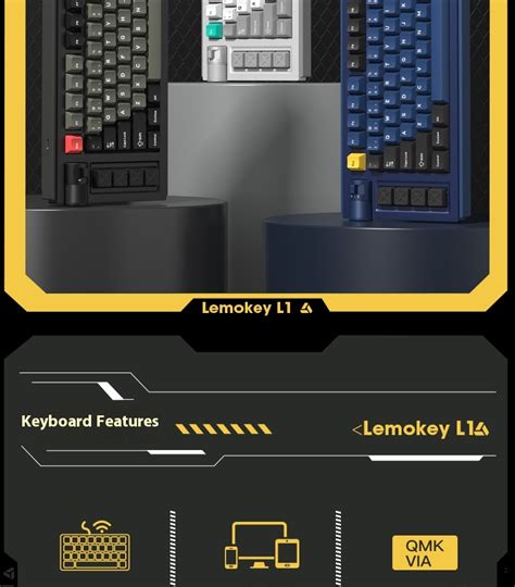 Lemokey L Aluminum Wireless Mechanical Keyboard Hot Swappable Rgb Gasket Custom Gaming