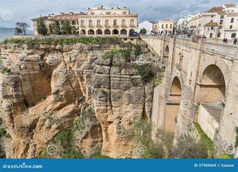 Ronda España Foto De Archivo Imagen De Nublado Casas 37960664