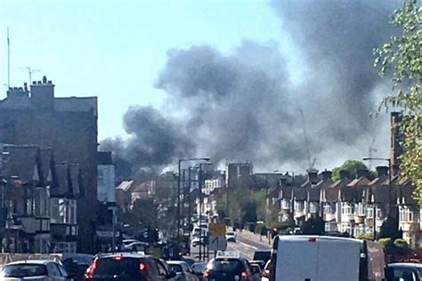 Harrow Fire Huge Tower Of Black Smoke Visible In West London After