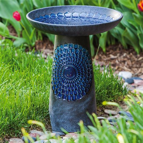 Evergreen Enterprises Inc Royal Honeycomb Ceramic Birdbath And Reviews