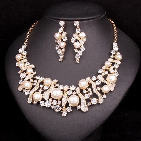 Maynice Luxury Imitation Pearl Jewelry Sets For Brides Gift For Women