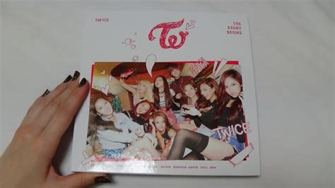 Unboxing TWICE 트와이스 1st Mini Album THE STORY BEGINS YouTube