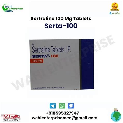 Sertraline 100 Mg Tablets At Rs 200 Stripe In New Delhi ID 2851094902455