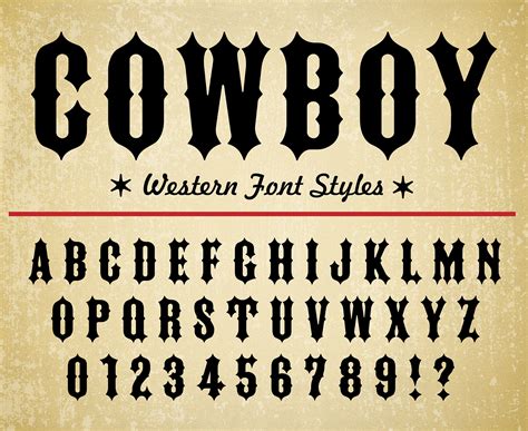 Como Se Escreve Cowboy - Cowboy Font Western Font Wild West Font Old West Font Western Font ...