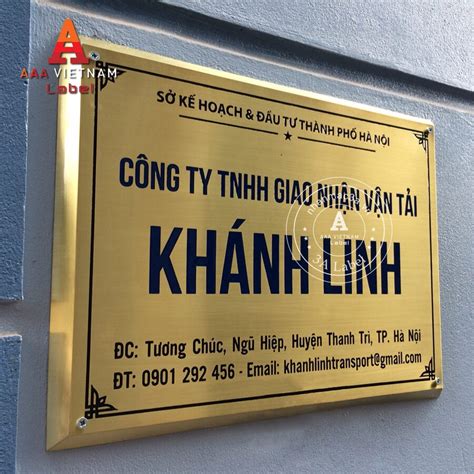 Làm Biển Công Ty Inox Tinh Tế Chuyên Nghiệp Giá Tối Ưu