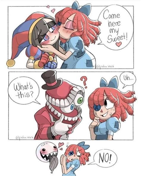 cain  pomni fanart  amazing digital circus fanart ships pomni