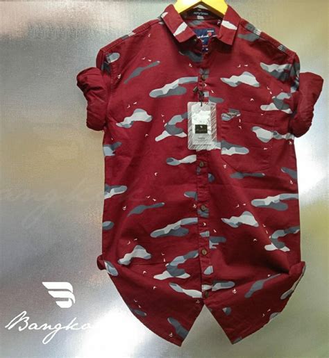 Mens Printed Cotton Shirt Full Or Long Sleeves Size Mlxl At Best