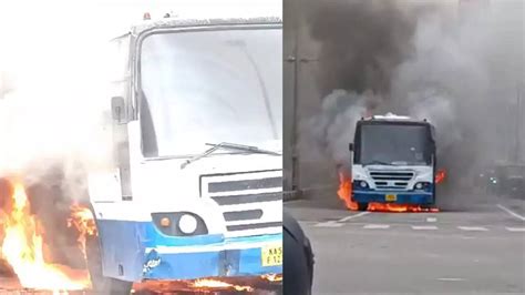 Bengaluru Driver Rescues Passengers After BMTC Bus Catches Fire Times Now