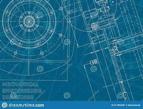 Blueprint Corporate Style Mechanical Instrument Making Technical