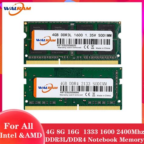 Walram Memoria Ram Ddr4 Para Portátil 2gb 4gb 8gb 16gb 2133 2400 2666mhz 1600 1866mhz